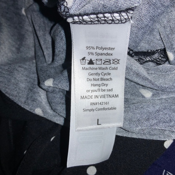 LuLaRoe Black and White Polka Dot Jumpsuit - Picture 8 of 8